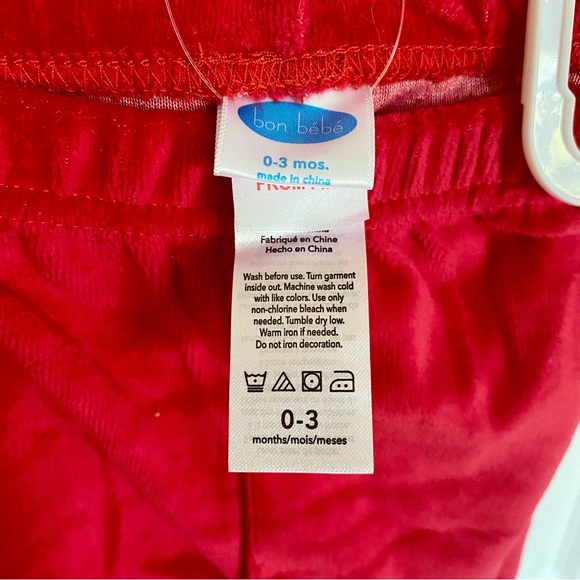 bon bébé 0-3 month Santa Suit NWT - Picture 3 of 3
